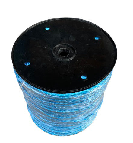 Duct Draw Rope  - 6mm Blue Polypropylene