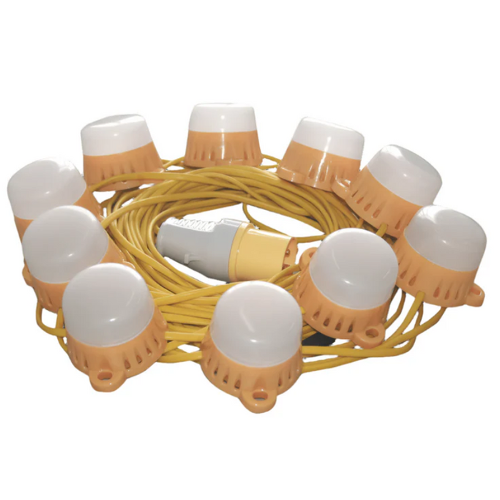 NightSearcher festoon lights with 6600 lumens, AC powered