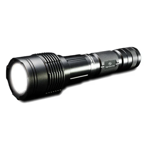 NightSearcher Explorer XPL-C rechargeable flashlight.