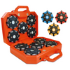 NightSearcher Pulsar NavStar rechargeable hazard warning lights (set of 10) - red, amber and blue