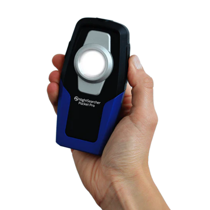 NightSearcher Pocket Pro 600 lumen rechargeable worklight - blue and black