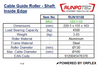 RUNPOTEC Cable Guide Roller – Shaft Inside Edge