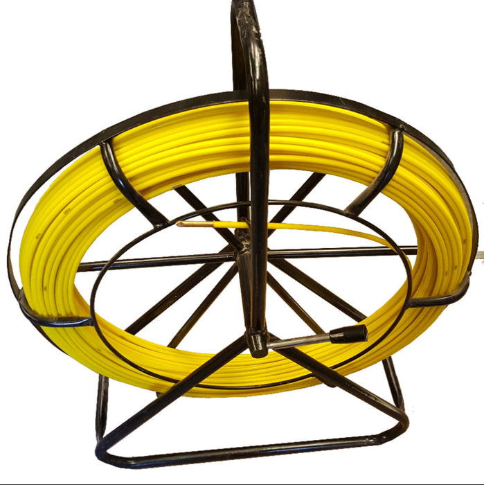 Yellow 6mm Duct rod on black frame