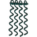 4 of 400mm Green Powder coated Ground anchor by RiggFix 325kg Holding Power