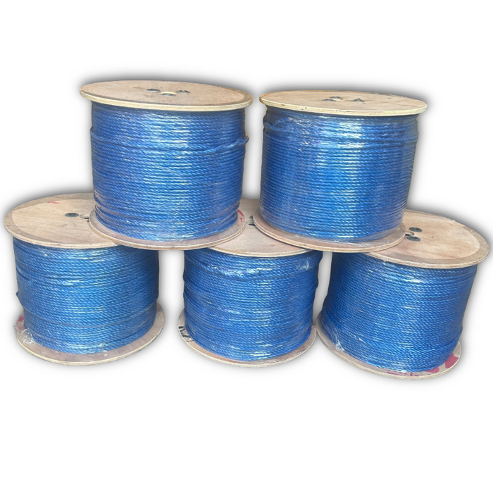 Duct Draw Rope  - 6mm Blue Polypropylene 500m
