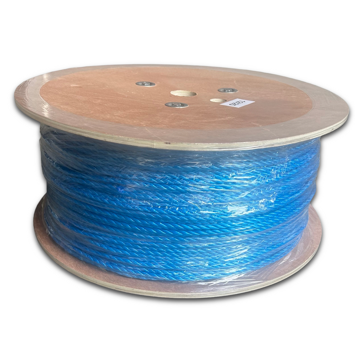 CABLEITUK Narrow reel 6mm 500m Blue Duct Draw Rope