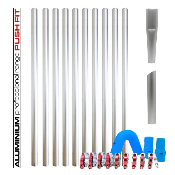 Gutter Vacuum Pole Kits Lightweight Aerospace Aluminium Aligutter- 20-40ft (51mm Diameter)