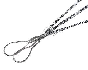 Triple Leg Cable Stockings (Triplex) Double Eye from EPD
Features three lengths of woven galvanised steel wire incorporated into one galvanised steel eye.