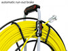 Automatic Run-out brake with RUNPOTEC GF11 Yellow Fiberglass Rod Ø11mm x 300m with Steel Reel