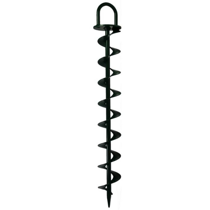 Heavy duty Green Powder coated Ground Anchor by Riggfix