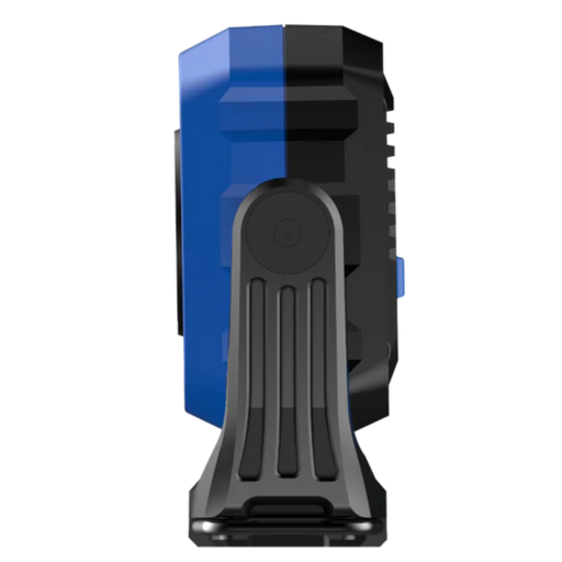 Blue and Black NightSearcher Micro 1100 - 1100 Lumens - Rechargeable Work Light side profile