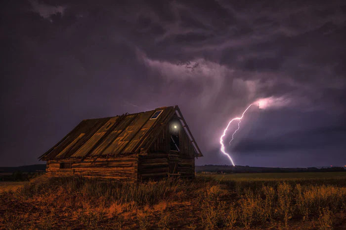 NexSun 2500 Solar flood light in use