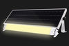 NexSun 2500RC White Linear Solar light with Solar Panel turned on