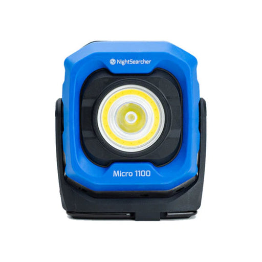 Blue and Black NightSearcher Micro 1100 - 1100 Lumens - Rechargeable Work Light