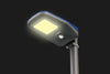 NexSun 2000 Solar Flood Light (Grey and Blue) turned on