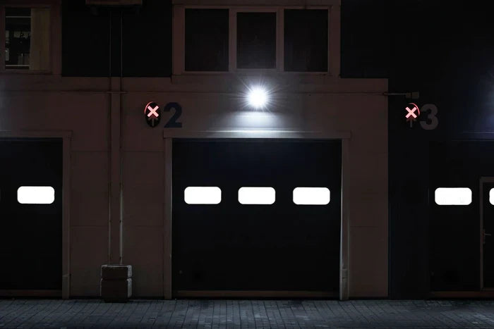 NexSun 2500 Solar flood light in use