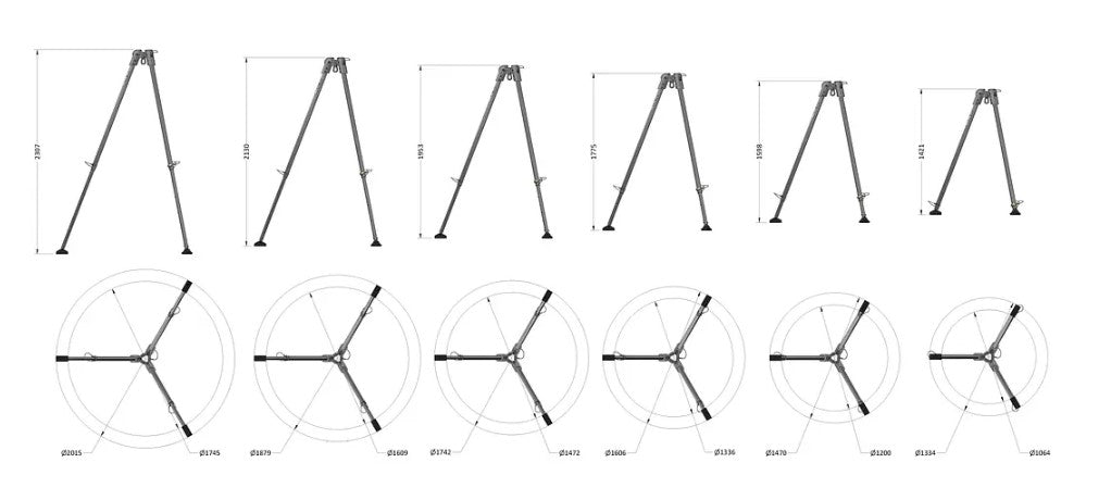 GLOBESTOCK G.Tripod 230 Standard TRIPOD KIT 10 (20m)