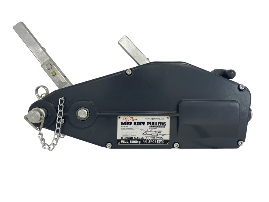 TIGER WIRE ROPE PULLER TYPE TRPA with Aluminium Casing