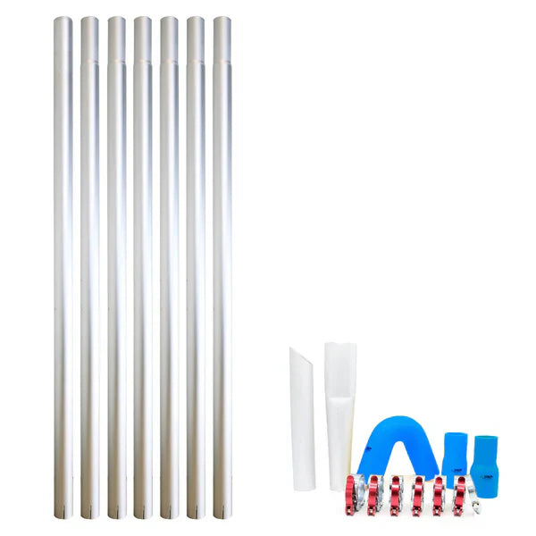 Gutter Vacuum Pole Kits Lightweight Aerospace Aluminium Aligutter- 20-40ft (51mm Diameter)
