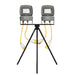 NightSearcher LinkStar AC Linkable Floodlight - Twin Head with Tripod