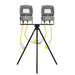 NightSearcher LinkStar AC Linkable Floodlight - Twin Head with Tripod