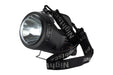 Black NightSearcher Panther XHP-X rechargeable searchlight with strap