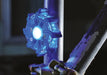 Blue Pulsar Pro Rechargeable Hazard Warning Light by NightSearcher in use