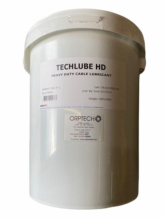 20Ltr Techlube Heavy Duty Cable Lubricant for Power Cables