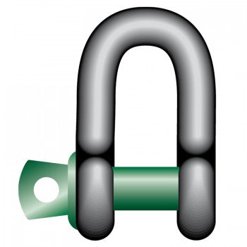 Green Pin Standard DEE Shackles with Screw Collar Pin