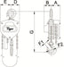 TIGER CHAIN BLOCK  PROCB14, 0.25t CAPACITY Ref: 211-0 from RiggingUK