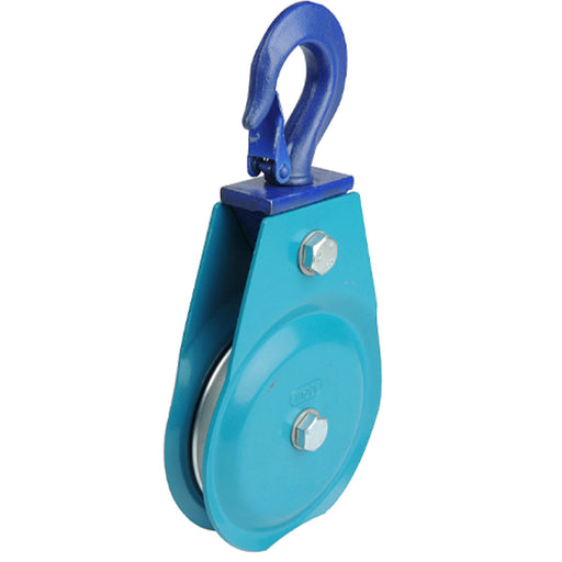 WEBI Return Pulley with Rotating Steel Hook for Wire Cables, Type ETT-205 - Capacity 400kg