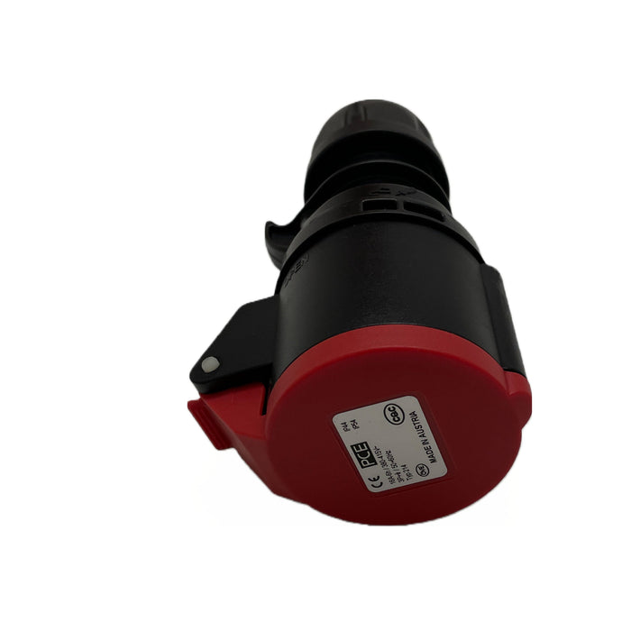 PCE - 16a 400v 3p+e IP44 Black & Red Trailing - Female Socket