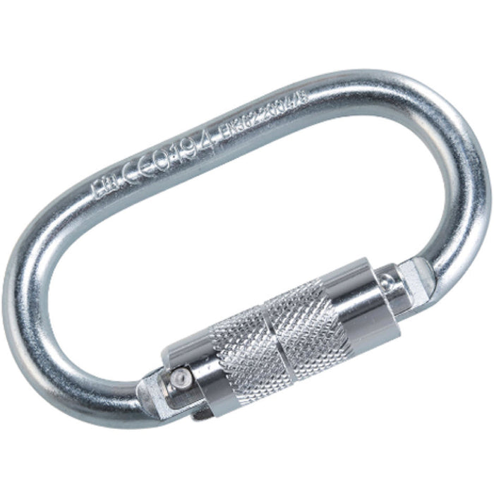Portwest - Twist Lock Carabiner - Connector Silver - 20kN