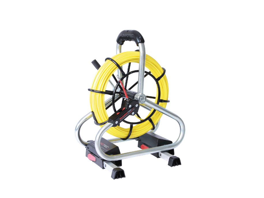 RUNPOTEC - PROFI-SET Fiberglass rod with wheeled cage incl. double-out ...