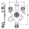 GT Viper 360° Rotating Machinery Moving Skate 2T