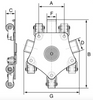 GT Viper 360° Rotating Machinery Moving Skate 4T