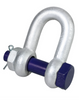 GT Blue Pin Grade 6 Dee Shackle with Safety Nut and Bolt Pin