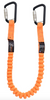 Kratos - Connecting Tool Stretch Lanyard with Integrated Karabiners - Max Length 1m, Max Weight 5kg