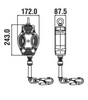 Kratos- 10m Helixon-S Retractable Wire Rope Fall Arrest Block