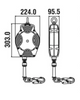 Kratos - 15m Helixon-S Retractable Wire Rope Fall Arrest Block