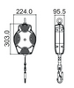 Kratos - 12m Helixon-S Retractable Webbing Fall Arrest Block