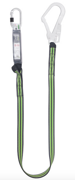 1.8m Gravity Shock Absorbing Webbing Lanyard with Scaff Hook