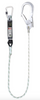 Gravity Aluminium Shock Absorbing 11mm Kernmantle Single Lanyard with Scaff Hook - Assorted Lengths