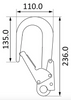 Aluminium Double Action Scaffold Hook