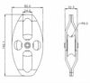 Kratos - Stainless Steel Simple Pulley with Moveable Flange