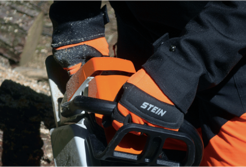 STEIN Chainsaw Gloves, Velcro Cuff - Left Hand Protection - Assorted Sizes