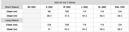 STEIN - X25 VENTOUT Hi-Viz T-Shirt Long Sleeve - Yellow - Assorted Sizes