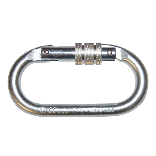 Tiger Rated Oval Karabiner  / Screw Lock Ref: 224-1-20 from RiggingUK